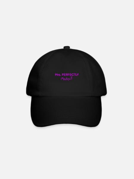 Mrs. PERFECTLY imPerfect - Baseballkappe - Schwarz/Schwarz