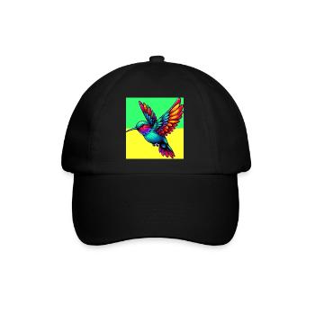 Kolibri - Baseballkappe - Schwarz/Schwarz - Vorne