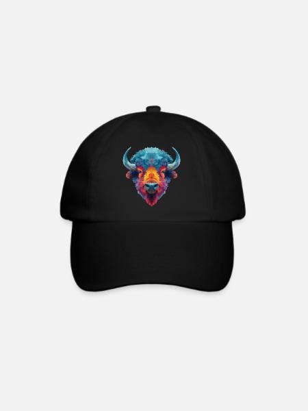Bison - Baseballkappe - Schwarz/Schwarz