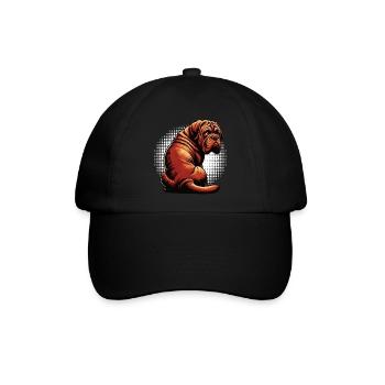 Bordeaux Dogge Bordeauxs Bordeaux Doggen besitzer - Baseballkappe - Schwarz/Schwarz - Vorne