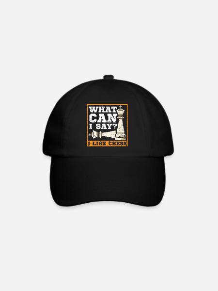 Schach Schachspieler Schachbrett - Baseballkappe - Schwarz/Schwarz