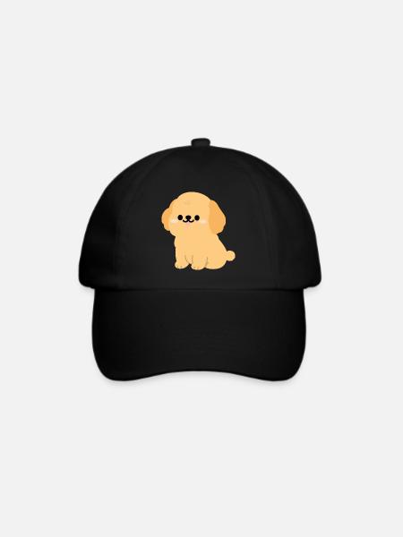 Sunny Golden Retriever Welpe - Baseballkappe - Schwarz/Schwarz