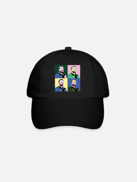 Selenskyj Pop-Art - Baseballkappe - Schwarz/Schwarz