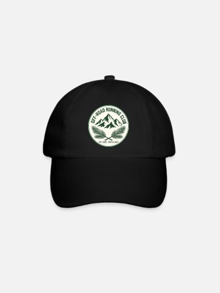 Off-Road Running Club - Baseballkappe - Schwarz/Schwarz