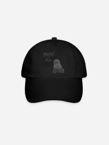 Pigeon! - Baseballkappe - Schwarz/Schwarz