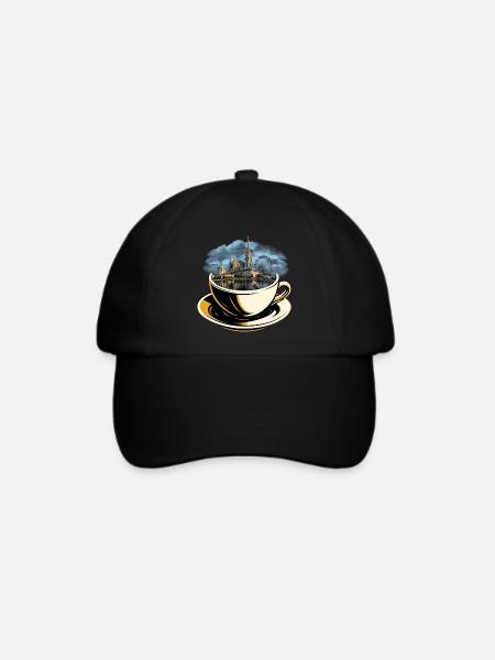 Vienna in a Cup - Baseballkappe - Schwarz/Schwarz