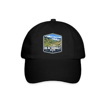 Col du Tourmalet - Baseballkappe - Schwarz/Schwarz - Vorne