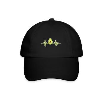 Avocado - Baseballkappe - Schwarz/Schwarz - Vorne