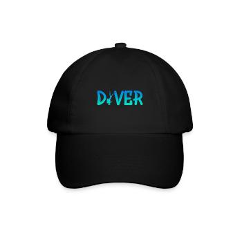 Diver - Baseballkappe - Schwarz/Schwarz - Vorne