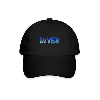 Diver - Baseballkappe - Schwarz/Schwarz - Vorne