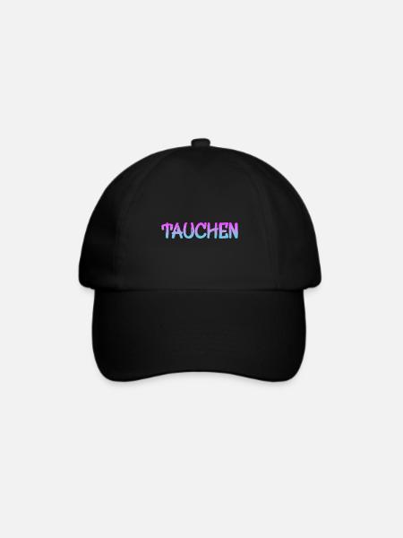 Tauchen Scuba Diver - Baseballkappe - Schwarz/Schwarz