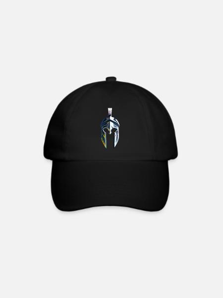 Spartaner helm - Baseballkappe - Schwarz/Schwarz