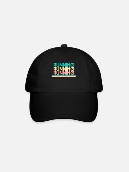 Aimer Courir Passion Joggen läuft - Baseballkappe - Schwarz/Schwarz