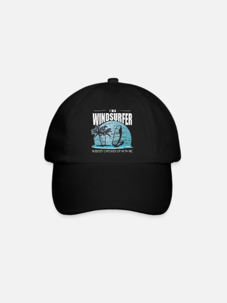 I`m a Windsurfer Windsurfen Windsurfing Kitesurfen - Baseballkappe - Schwarz/Schwarz