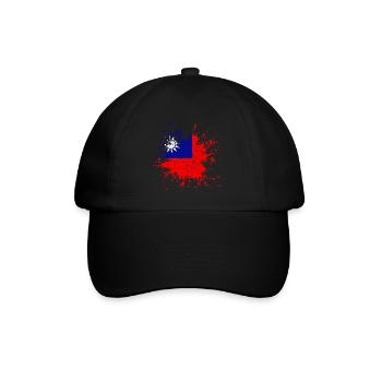 Taiwan Splash Vintage - Baseballkappe - Schwarz/Schwarz - Vorne