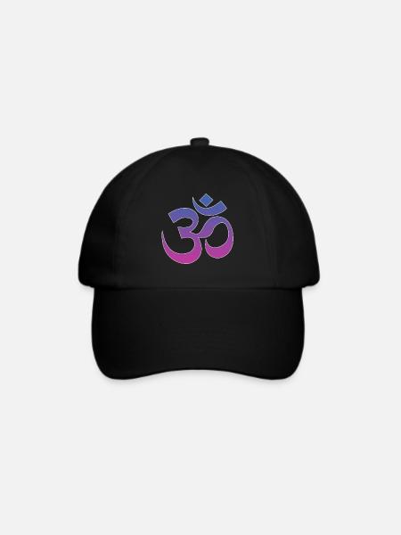 Om Yoga Namaste - Baseballkappe - Schwarz/Schwarz