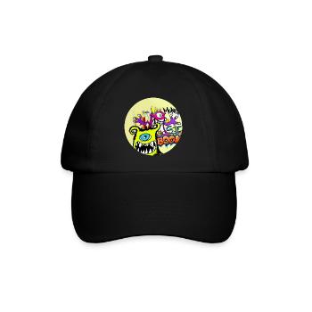 Grafitti Monster Boom - Baseballkappe - Schwarz/Schwarz - Vorne