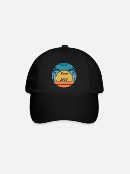 Rente 2023 - Baseballkappe - Schwarz/Schwarz