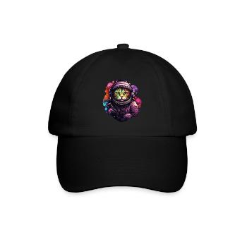 Astro Katze - Baseballkappe - Schwarz/Schwarz - Vorne