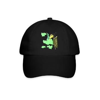 NIE MEHR - Baseballkappe - Schwarz/Schwarz - Vorne