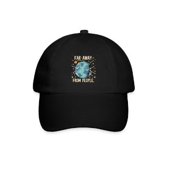 Planet - Baseballkappe - Schwarz/Schwarz - Vorne