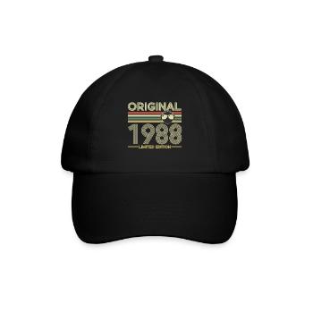 1988 - Baseballkappe - Schwarz/Schwarz - Vorne