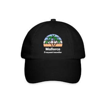 Sommer auf den Balearen - Baseballkappe - Schwarz/Schwarz - Vorne