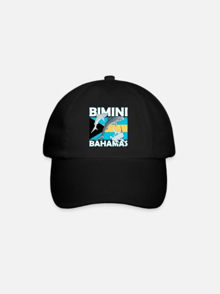 Bimini Bahamas Flagge - Baseballkappe - Schwarz/Schwarz