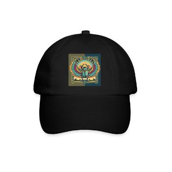 KHEPRI Gott der aufgehenden Sonne - Baseballkappe - Schwarz/Schwarz - Vorne