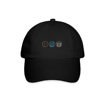 Hessen Geschenk Hessisch Babbel Apfelwein Appelwoi - Baseballkappe - Schwarz/Schwarz - Vorne