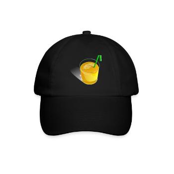 Orange Juice Saft - Baseballkappe - Schwarz/Schwarz - Vorne