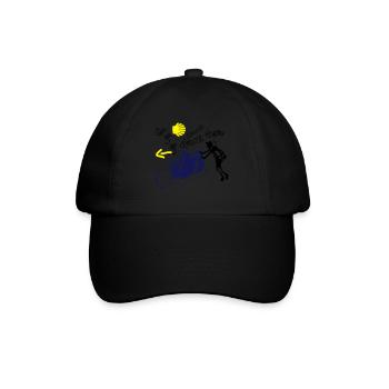 Go Go Go Fast da - Baseballkappe - Schwarz/Schwarz - Vorne