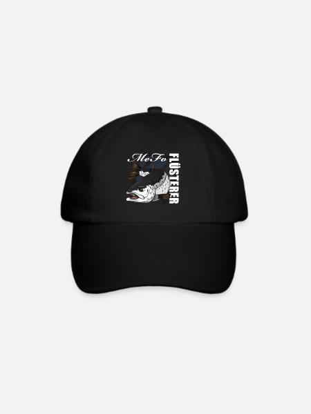 Meerforellen Flüsterer - Angeln - Baseballkappe - Schwarz/Schwarz