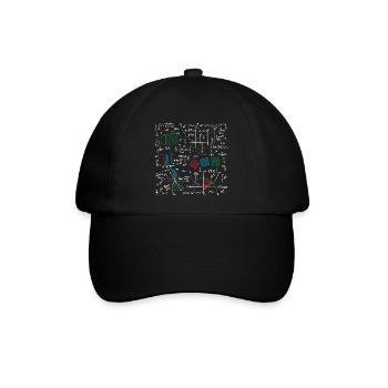Enthusiast für mathematische Formeln - Baseballkappe - Schwarz/Schwarz - Vorne