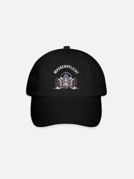 Maskenpflicht Lackiermaske Lackierer Auto KFZ - Baseballkappe - Schwarz/Schwarz