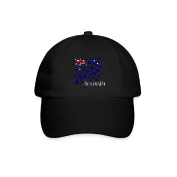 Australia - Baseballkappe - Schwarz/Schwarz - Vorne