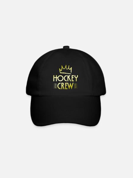 Hockey Crew - Baseballkappe - Schwarz/Schwarz
