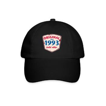 1993 Blechschild - limeted edition - Vintage - Baseballkappe - Schwarz/Schwarz - Vorne