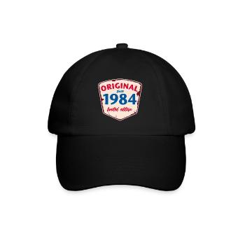1984 Blechschild - limeted edition - Vintage - Baseballkappe - Schwarz/Schwarz - Vorne