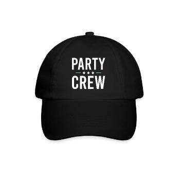Party Crew - Baseballkappe - Schwarz/Schwarz - Vorne