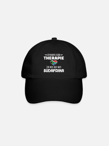 Südafrika - Baseballkappe - Schwarz/Schwarz