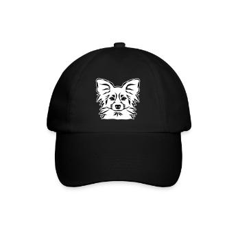 Papillon - Baseballkappe - Schwarz/Schwarz - Vorne