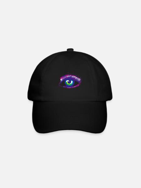 Auge - Baseballkappe - Schwarz/Schwarz