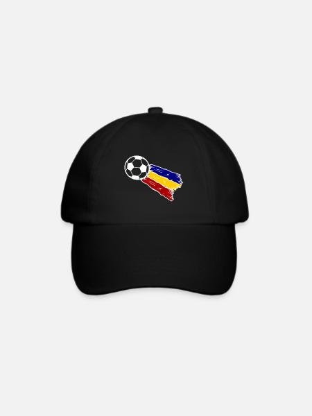 Das Team Rumänien - Baseballkappe - Schwarz/Schwarz