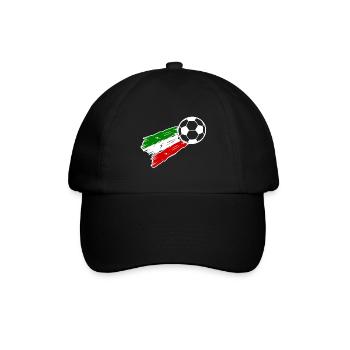 Die Fans aus Italien - Baseballkappe - Schwarz/Schwarz - Vorne