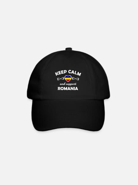 Die Fans aus Rumänien - Baseballkappe - Schwarz/Schwarz