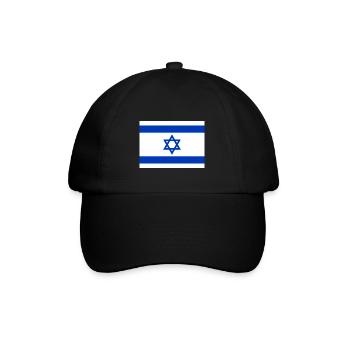 Israel - Baseballkappe - Schwarz/Schwarz - Vorne