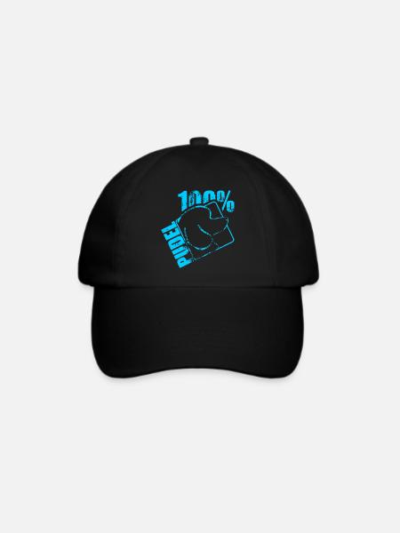 PUDEL 100 - Baseballkappe - Schwarz/Schwarz