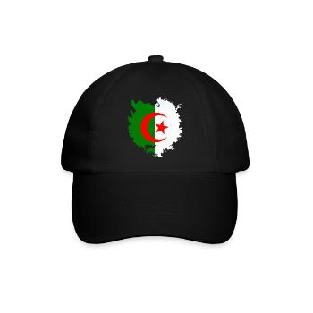 Algerien - Baseballkappe - Schwarz/Schwarz - Vorne