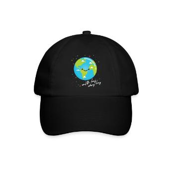 Earth Day Shirt Kids Women Men Happy Earth Day - Baseballkappe - Schwarz/Schwarz - Vorne